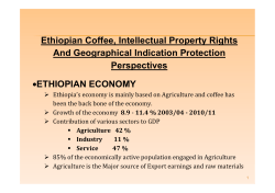 Ethiopian Coffee, Intellectual Property Rights And Geographical