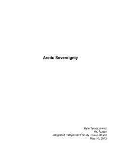 ARCTIC SOVEREIGNTY ISU copy