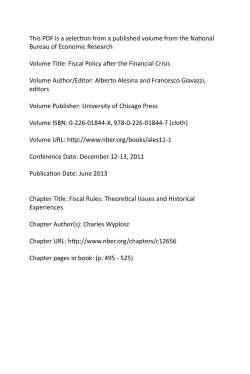 Fiscal Policy after the Financial Crisis