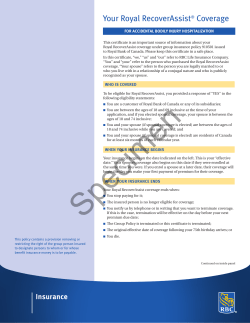 Royal RecoverAssist Basic Coverage sample