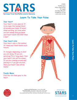 Learn to take your pulse