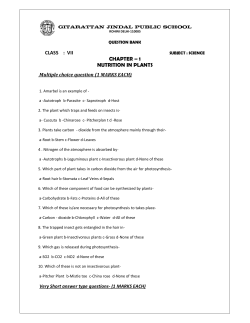 class : vii chapter &ndash; 1 nutrition in plants