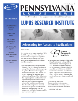 PENNSYLVANIA - Lupus Foundation of PA