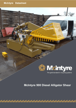 McIntyre 900 Diesel Alligator Shear