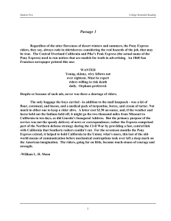 Passage 1 - Instructional Systems, Inc.