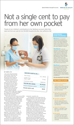Thanks to her children`s contributions to her Medisave account, Mdm