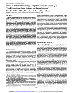 Effects of Photodynamic Therapy Using Mono-L
