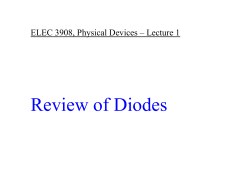 Review of Diodes