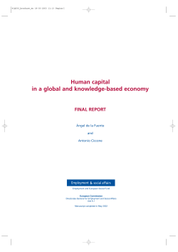 Human capital in a global and knowledge