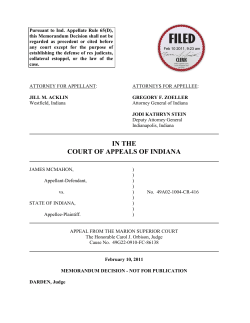 James McMahon v. State of Indiana