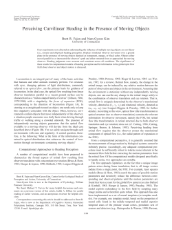 Perceiving Curvilinear Heading in the Presence of Moving Objects