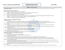 China Unit - CWH China UbD - Glenbard High School District 87