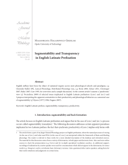 Academic Journal of Modern Philology