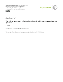 Supplement - Biogeosciences