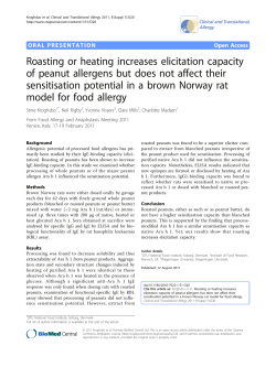 Roasting or heating increases elicitation capacity of peanut