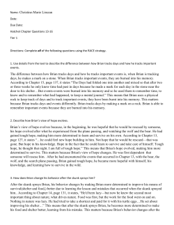 Name: Christine-Marie Lirazan The difference between how Brian