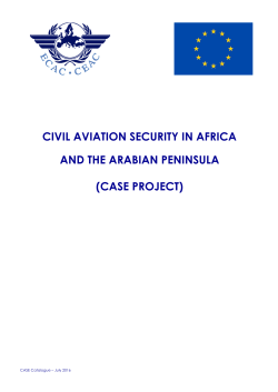civil aviation security in africa and the arabian peninsula (case project)