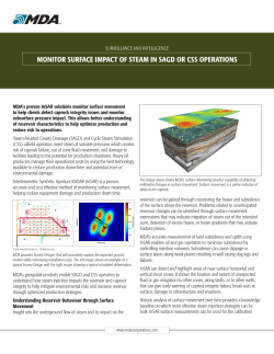 SAGD or CSS Surface Movement Monitoring