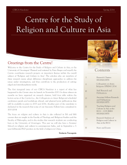 Centre for the Study of Religion and Culture in Asia