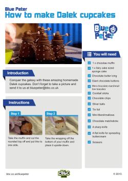How to make Dalek cupcakes