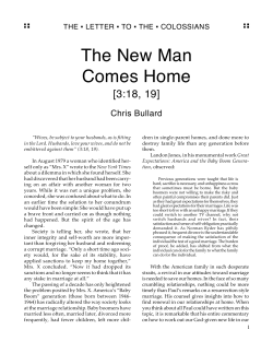 The New Man Comes Home