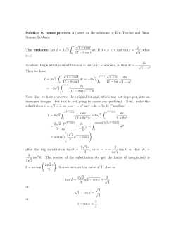 Solution to bonus problem 5