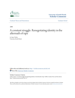 A constant struggle: Renegotiating identity in the aftermath of rape