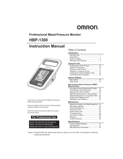 HBP-1300 Instruction Manual