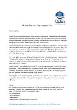 Flooded versus dry evaporation
