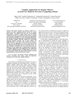 Tangible Applications for Regular Objects