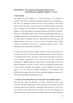 The Analysis of Economics Discourse