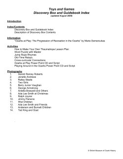 Toys And Games Discovery Box Guidebook Index