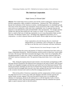 The Corporation - Wall Street Journal