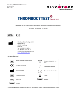 Reagent kit for the flow cytometric quantitation of platelet associated
