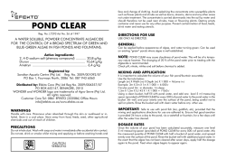 pond clear