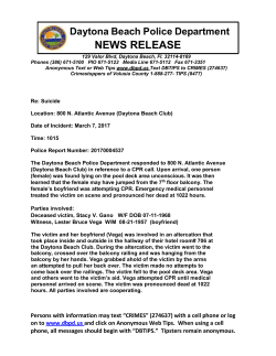 Complete Description - City of Daytona Beach