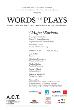 Major Barbara - American Conservatory Theater