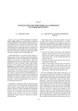 involuntary part-time work as a component of underemployment