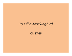 To Kill a Mockingbird