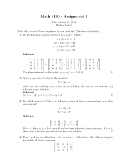 Math 3130 - Assignment 1