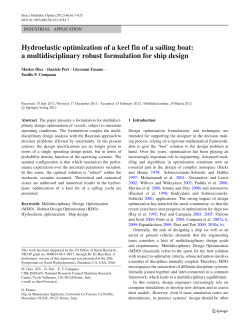 Hydroelastic optimization of a keel fin of a sailing boat