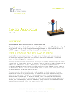 Inertia Apparatus - Arbor Scientific