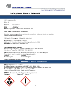 Borax 5 Mol Etibor 48 Safety Data Sheet