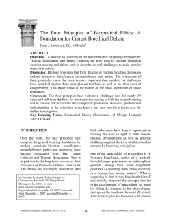 - Journal of Chiropractic Humanities
