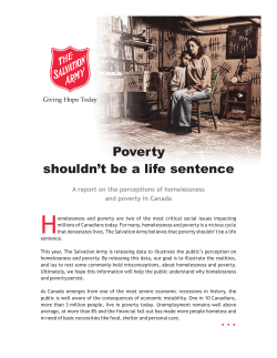 Poverty shouldn`t be a life sentence