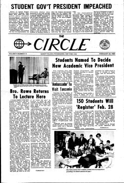 student gov`t president impeached