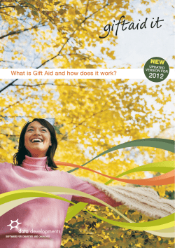 What is Gift Aid and how does it work?
