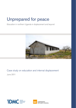 Unprepared for peace | Education in northern Uganda in