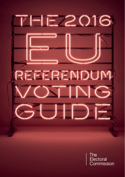 Your Vote Matters: Home