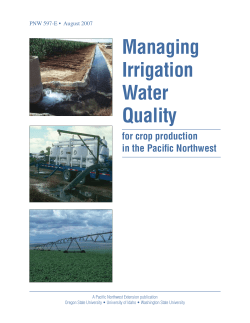 Managing Irrigation Water Quality - BYU